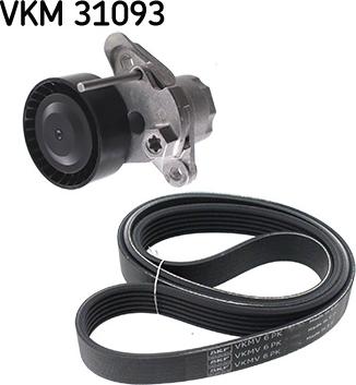 SKF VKMA 31093 - Kanallı V kayışı seti parts5.com