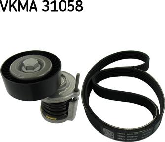 SKF VKMA 31058 - Sada žebrovaných klínových řemenů parts5.com