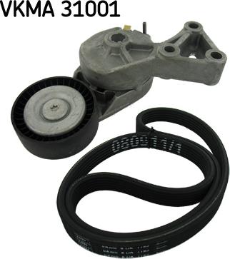 SKF VKMA 31001 - Set curea transmisie cu caneluri parts5.com