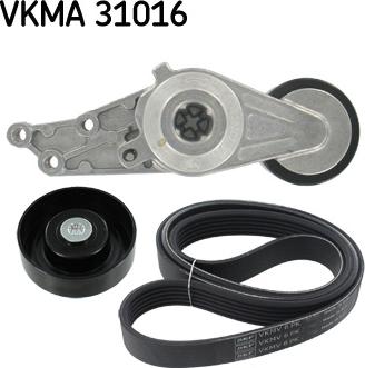 SKF VKMA 31016 - Juego de correas trapeciales poli V parts5.com