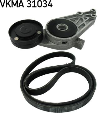 SKF VKMA 31034 - Поликлиновый ременный комплект parts5.com