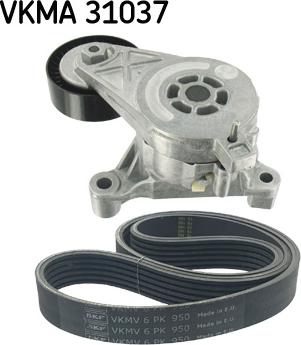 SKF VKMA 31037 - Keilrippenriemensatz parts5.com