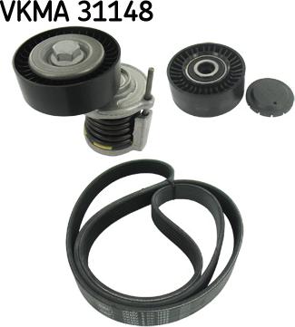 SKF VKMA 31148 - Sada žebrovaných klínových řemenů parts5.com