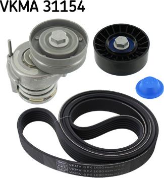 SKF VKMA 31154 - Hosszbordás szíj készlet parts5.com