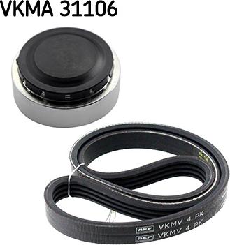 SKF VKMA 31106 - Garnitura klinastog rebrastog kaiša parts5.com