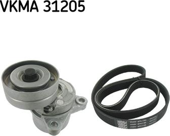 SKF VKMA 31205 - Komplet rebrastega jermena parts5.com