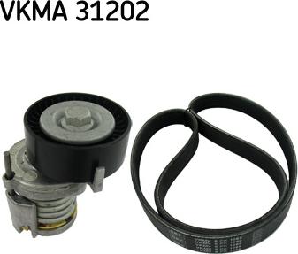 SKF VKMA 31202 - Sada žebrovaných klínových řemenů parts5.com