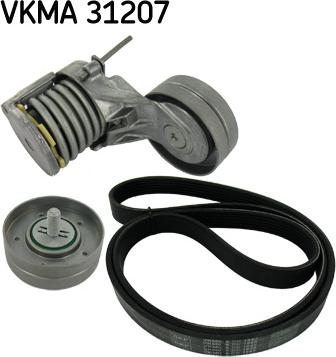 SKF VKMA 31207 - Sada žebrovaných klínových řemenů parts5.com