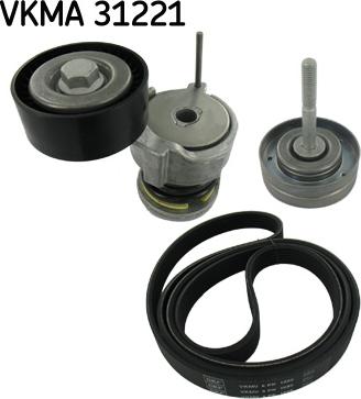 SKF VKMA 31221 - Поликлиновый ременный комплект parts5.com