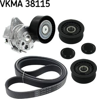 SKF VKMA 38115 - Sada žebrovaných klínových řemenů parts5.com