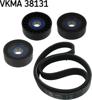 SKF VKMA 38131 - Sada žebrovaných klínových řemenů parts5.com