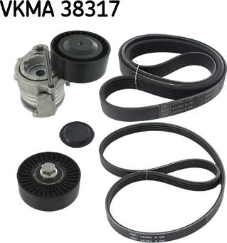 SKF VKMA 38317 - Juego de correas trapeciales poli V parts5.com