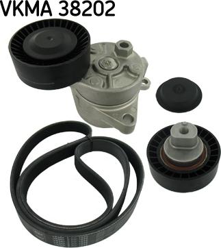 SKF VKMA 38202 - Set curea transmisie cu caneluri parts5.com