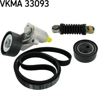 SKF VKMA 33093 - Jeu de courroies trapézoïdales à nervures parts5.com