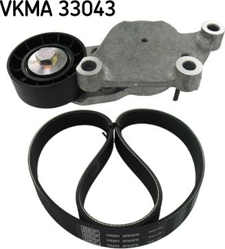 SKF VKMA 33043 - Hosszbordás szíj készlet parts5.com