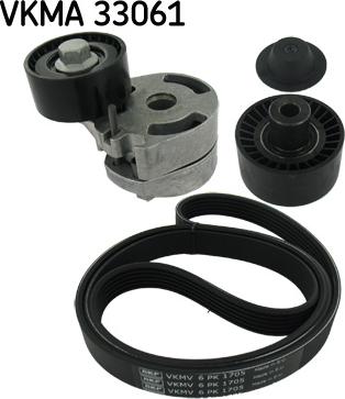 SKF VKMA 33061 - Kanallı V kayışı seti parts5.com