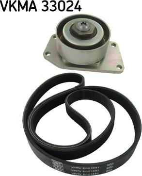 SKF VKMA 33024 - Hosszbordás szíj készlet parts5.com