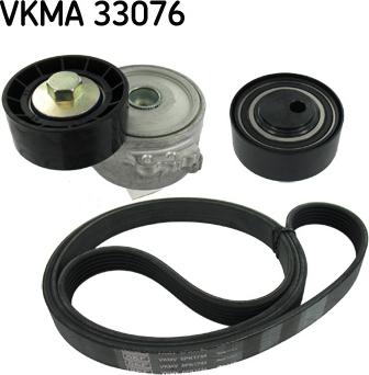 SKF VKMA 33076 - Σετ ιμάντων poly-V parts5.com