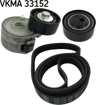 SKF VKMA 33152 - Komplet rebrastega jermena parts5.com