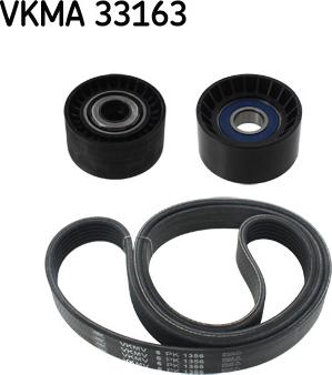 SKF VKMA 33163 - Kanallı V kayışı seti parts5.com