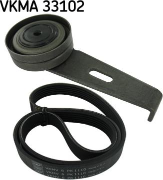 SKF VKMA 33102 - Jeu de courroies trapézoïdales à nervures parts5.com