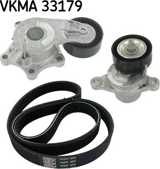 SKF VKMA 33179 - Hosszbordás szíj készlet parts5.com