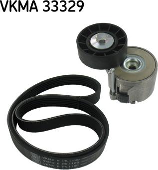 SKF VKMA 33329 - Hosszbordás szíj készlet parts5.com