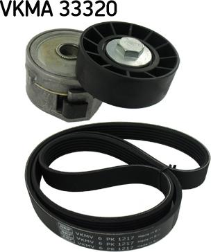 SKF VKMA 33320 - Поликлиновый ременный комплект parts5.com