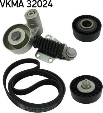 SKF VKMA 32024 - Hosszbordás szíj készlet parts5.com