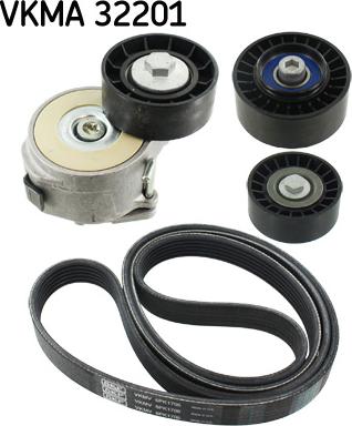 SKF VKMA 32201 - Σετ ιμάντων poly-V parts5.com