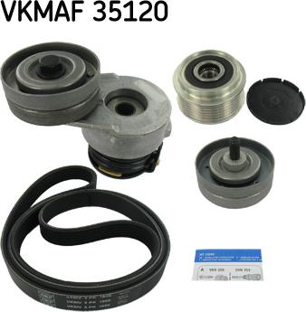 SKF VKMAF 35120 - Поликлиновый ременный комплект parts5.com