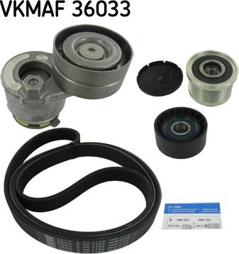 SKF VKMAF 36033 - Sada žebrovaných klínových řemenů parts5.com