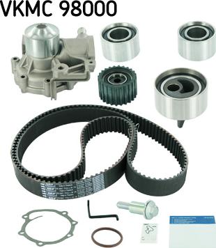 SKF VKMC 98000 - Pompa wodna + zestaw paska rozrządu parts5.com