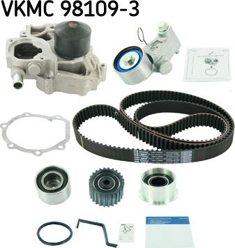 SKF VKMC 98109-3 - Vízpumpa + fogasszíj készlet parts5.com