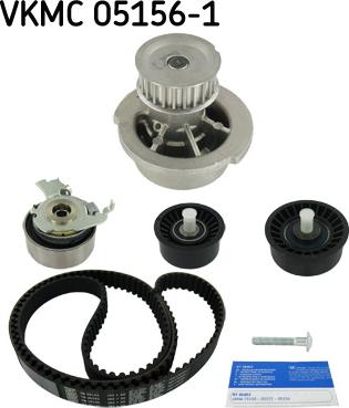 SKF VKMC 05156-1 - Vízpumpa + fogasszíj készlet parts5.com