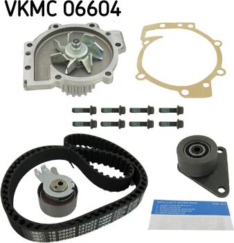 SKF VKMC 06604 - Водяной насос + комплект зубчатого ремня parts5.com