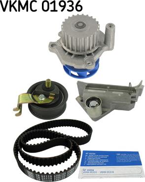 SKF VKMC 01936 - Su pompası + Triger kayışı seti parts5.com