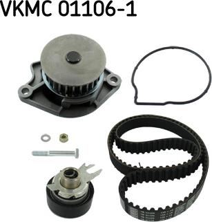 SKF VKMC 01106-1 - Bomba de agua + kit correa distribución parts5.com