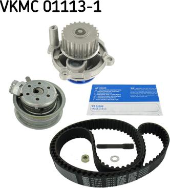 SKF VKMC 01113-1 - Pompa wodna + zestaw paska rozrządu parts5.com