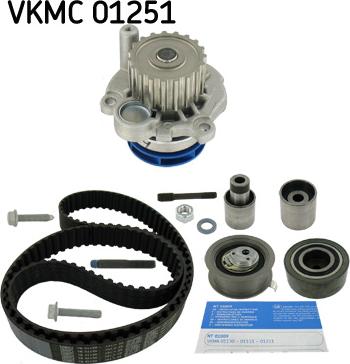 SKF VKMC 01251 - Vízpumpa + fogasszíj készlet parts5.com