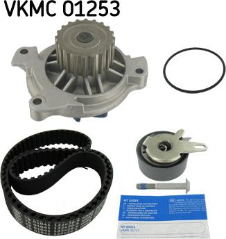 SKF VKMC 01253 - Αντλία νερού + σετ οδοντωτού ιμάντα parts5.com