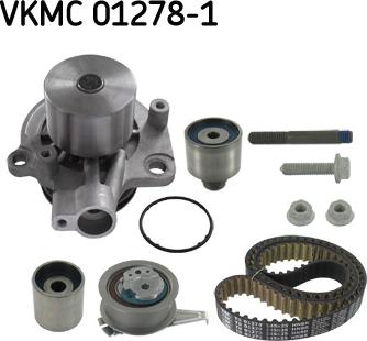 SKF VKMC 01278-1 - Vodné čerpadlo + sada ozubeného remeňa parts5.com