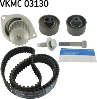 SKF VKMC 03130 - Bomba de agua + kit correa distribución parts5.com