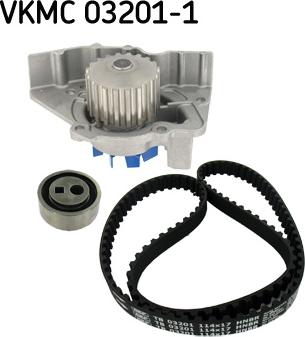 SKF VKMC 03201-1 - Pompe à eau + kit de courroie de distribution parts5.com