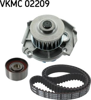 SKF VKMC 02209 - Vesipumppu + jakohihnasarja parts5.com