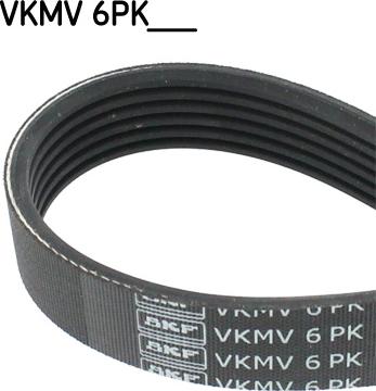 SKF VKMV 6PK802 - Courroie trapézoïdale à nervures parts5.com