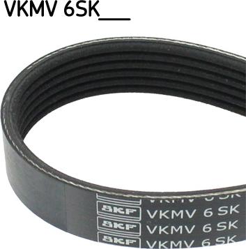 SKF VKMV 6SK1090 - V-Ribbed Belt parts5.com