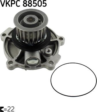 SKF VKPC 88505 - Pompa apa parts5.com