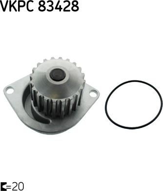 SKF VKPC 83428 - Водна помпа parts5.com