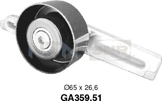 SNR GA359.51 - Ohjainrulla, moniurahihna parts5.com